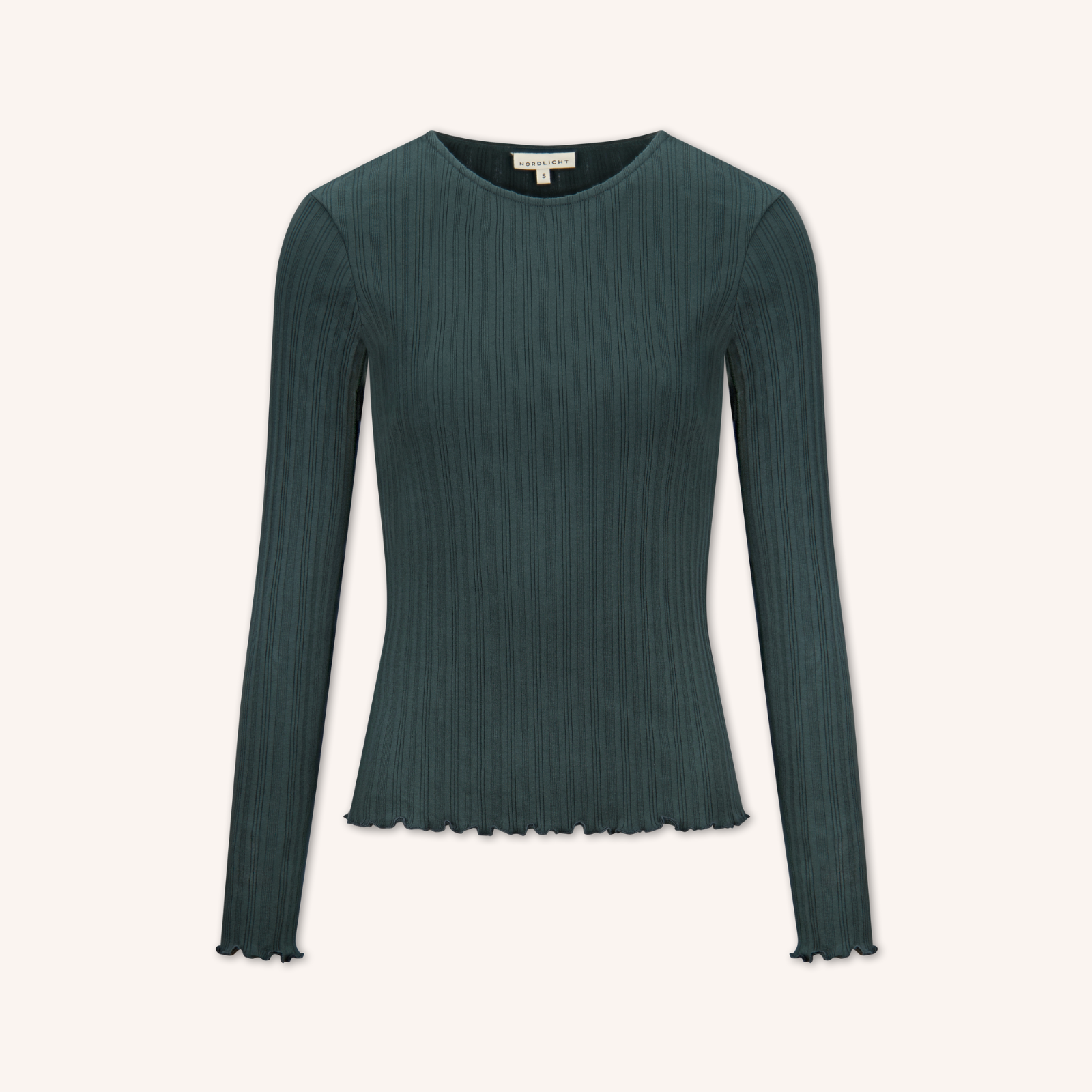 NORDLICHT Longsleeves Maja Langarmshirt Waldgrün M