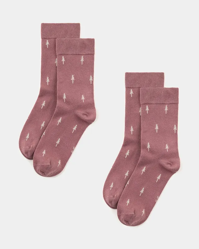 NIKIN TreeSocks Standard Socken Rose Gold 2er Tencel