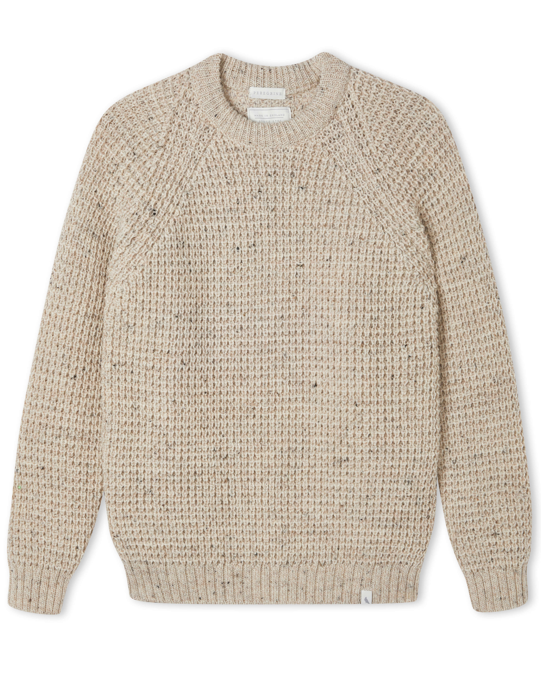 Peregrine Waffle Crew Jumper Wollpullover Navy