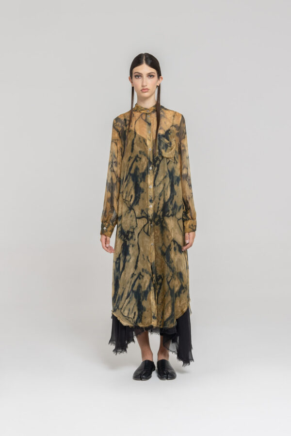 Sanctamuerte Abiti Chemisier Coreano Kleid Marble