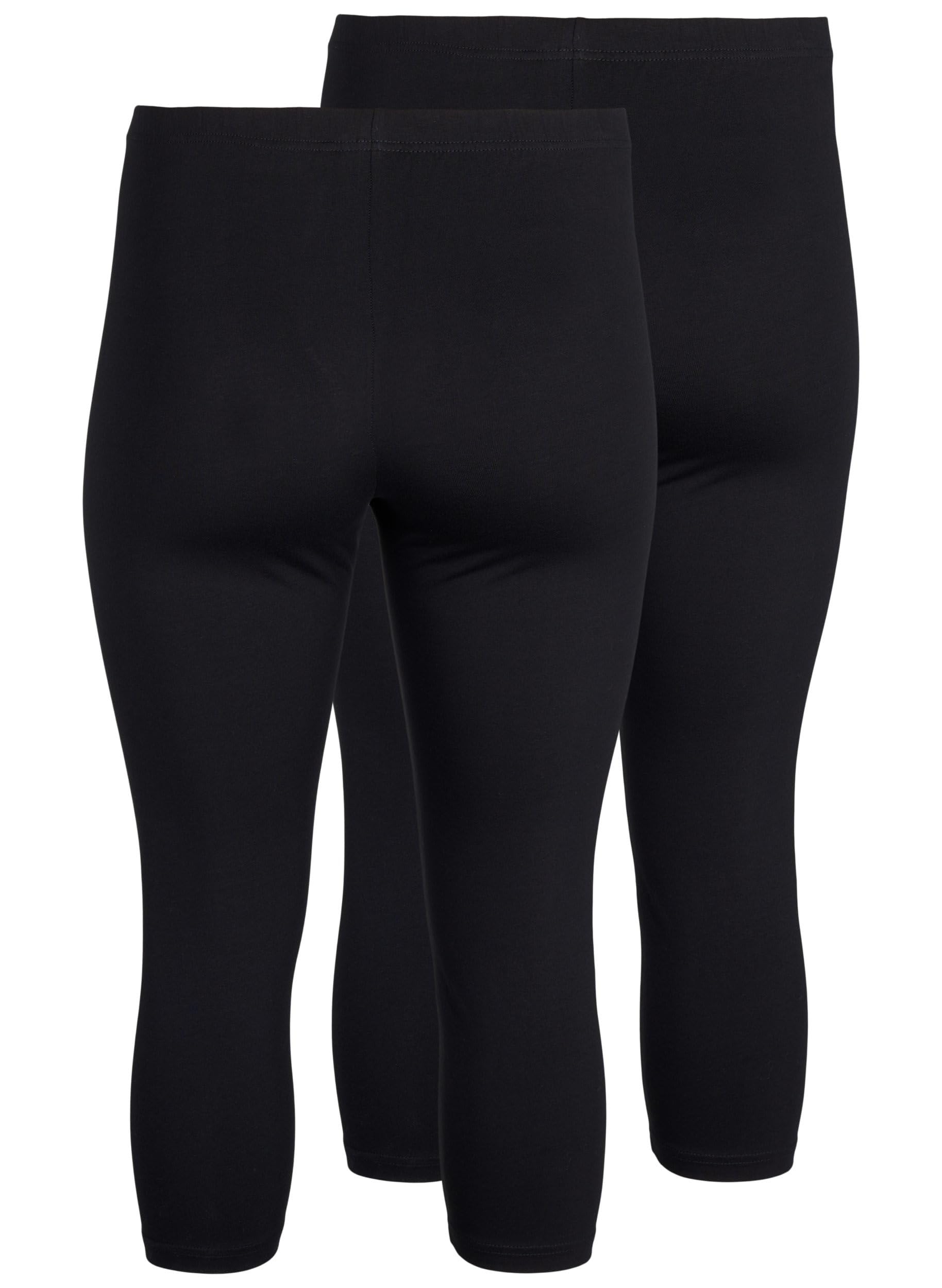 Zizzi Flash 3/4-Leggings 2-Pack Baumwolle 42-44