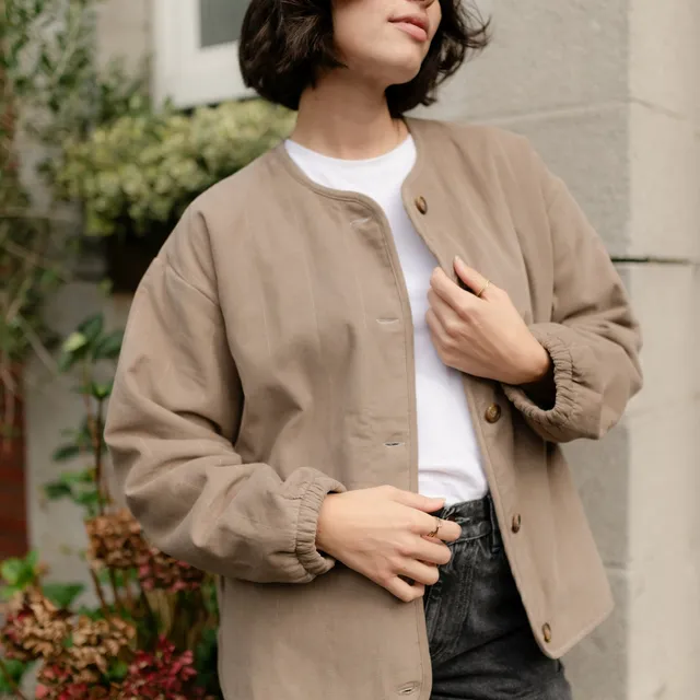 NORDLICHT Jana Cord Jacke Braun – Bio-Baumwolle