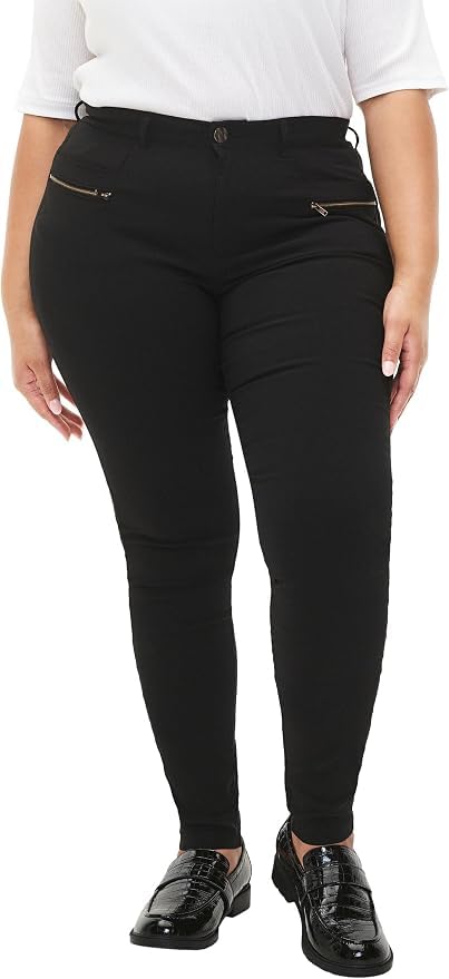 Zizzi Enganliegende Hose Viskosemischung Stretch