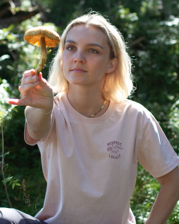 NIKIN TreeShirt Mushroom Print T-Shirt Italian Clay relaxed