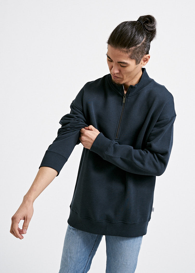 Wijld Sweater Troyer Carbon Herren Pullover Lyocell