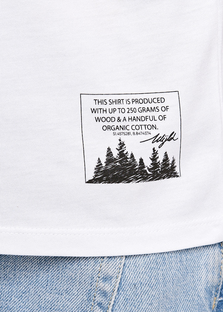 Wijld James T-Shirt Herren Bright White Holz Regular