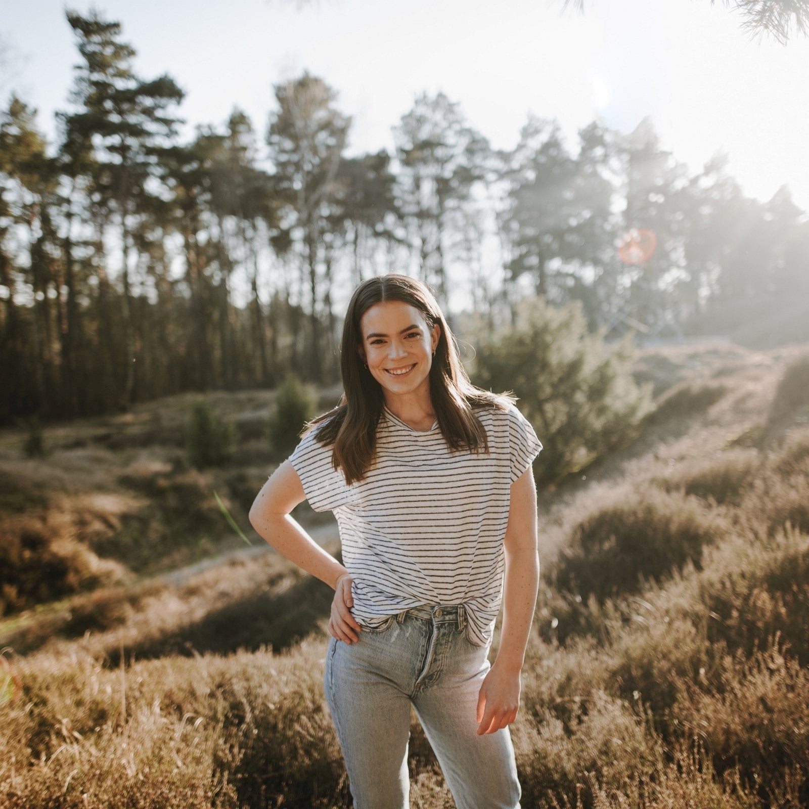 Nordlicht Isa Leinen T-Shirt Gestreift Sommer Locker