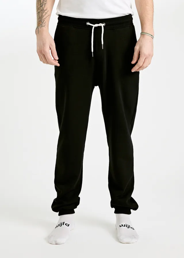 Wijld Theo Jogginghose Herren Black Lyocell 390g