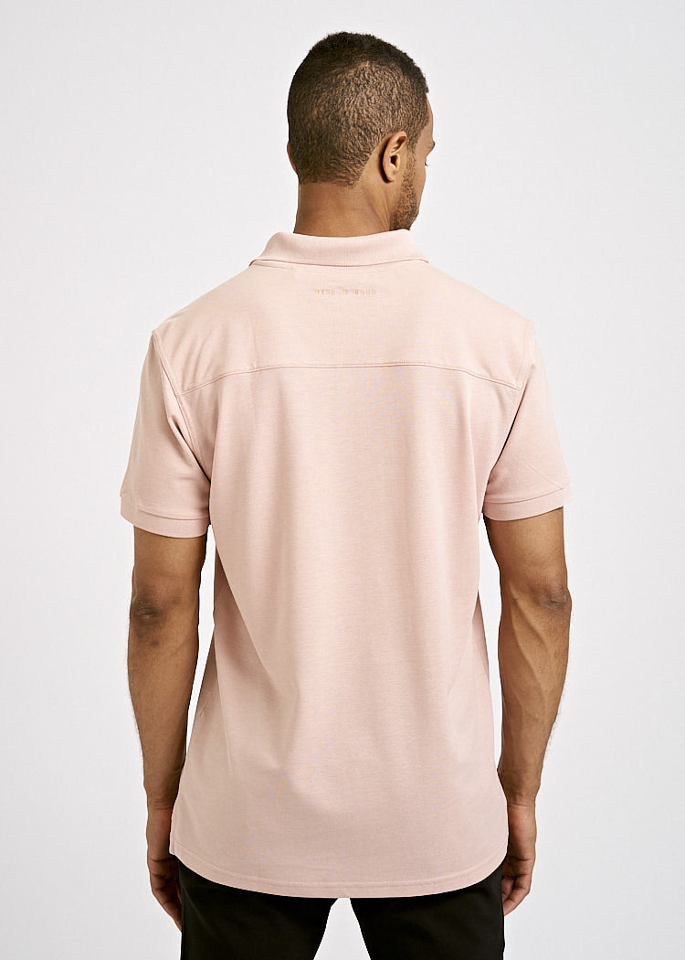 Wijld Polo-Shirt Herren Smoked Rose Lyocell Bio Regular Slim