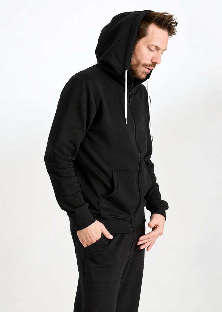 Wijld Leon Sweatjacke Herren Black Lyocell 390g