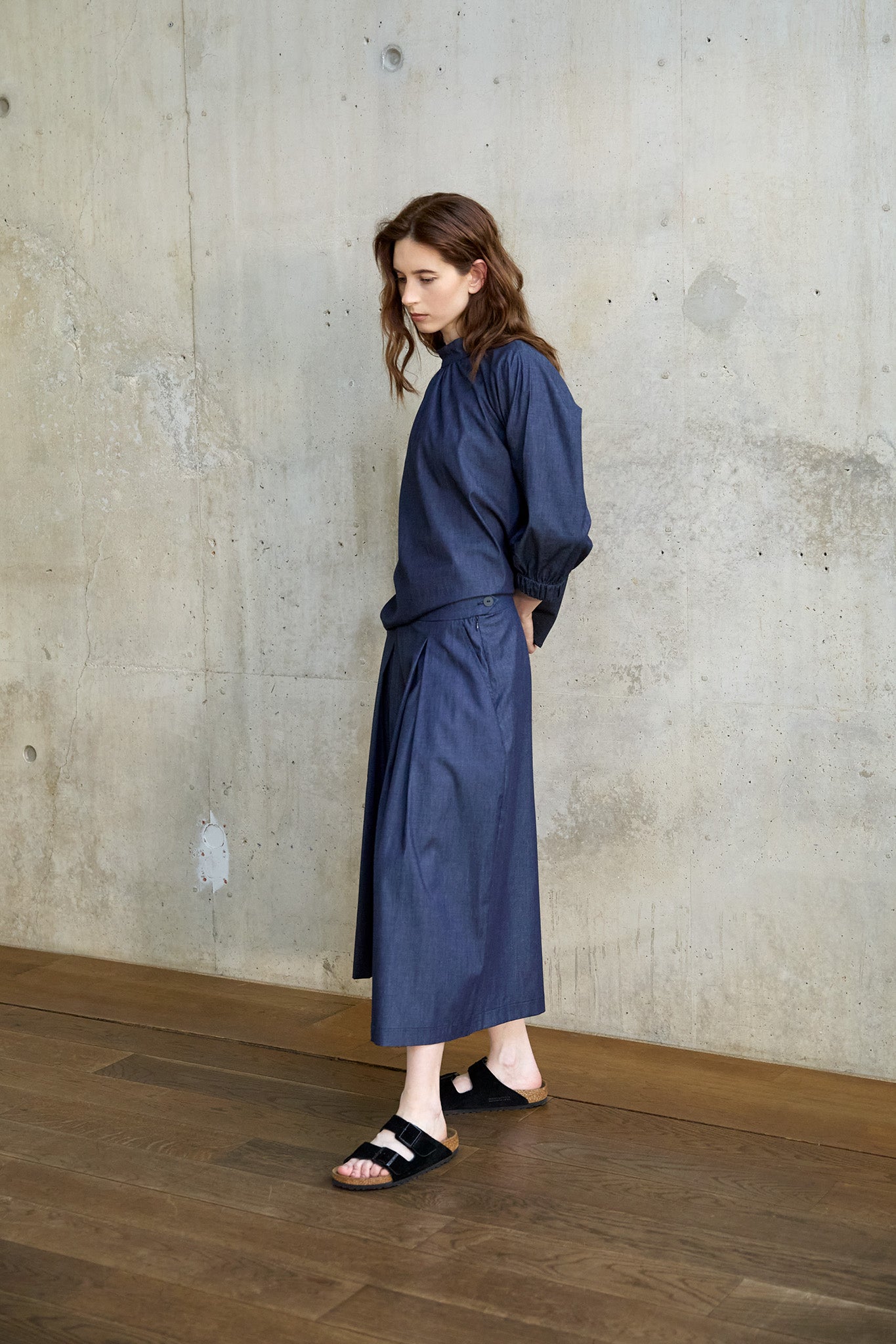 Christiane Strobel FINE Hosenrock Blau Bio-Baumwolle