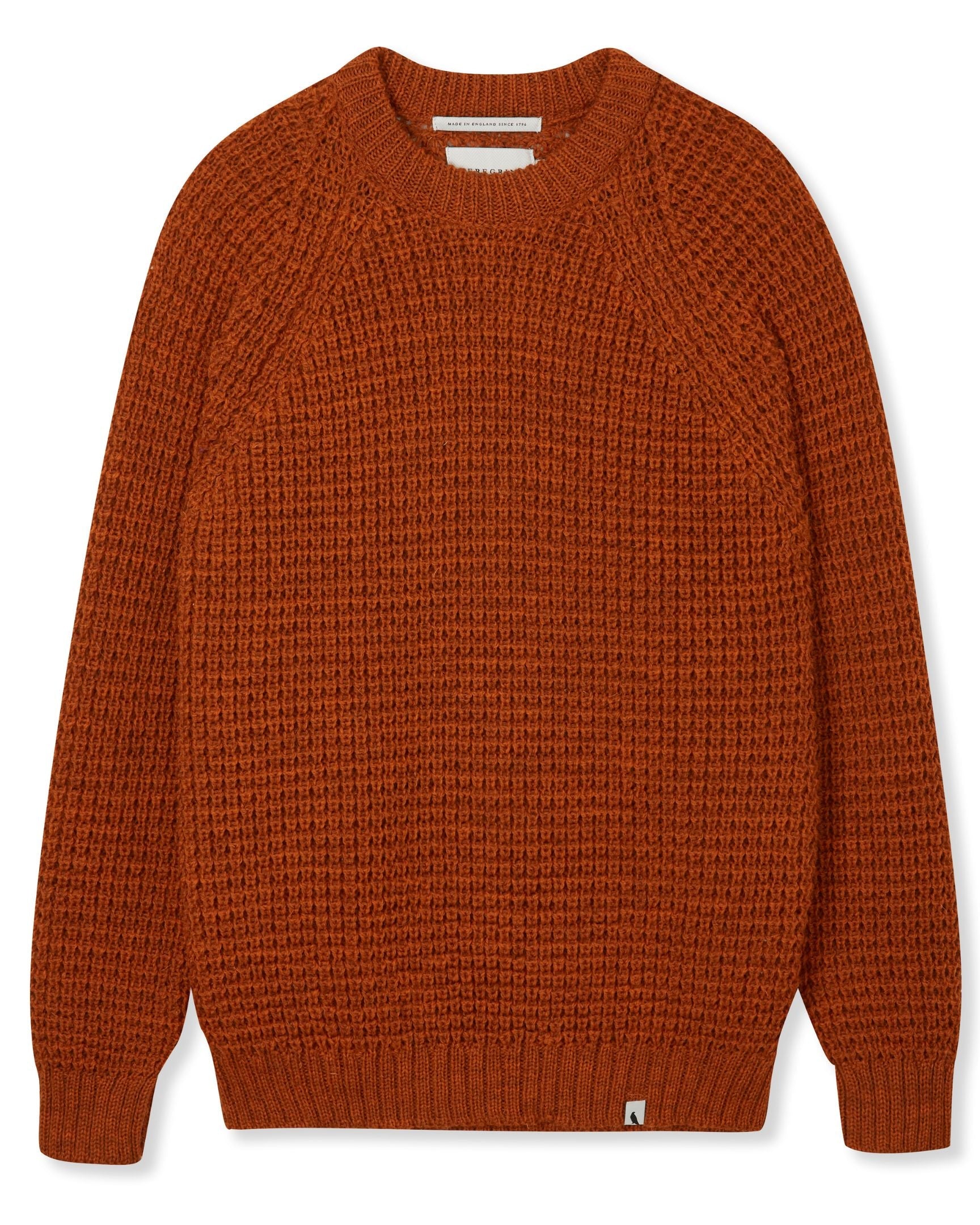 Peregrine Waffle Crew Jumper Wollpullover Navy