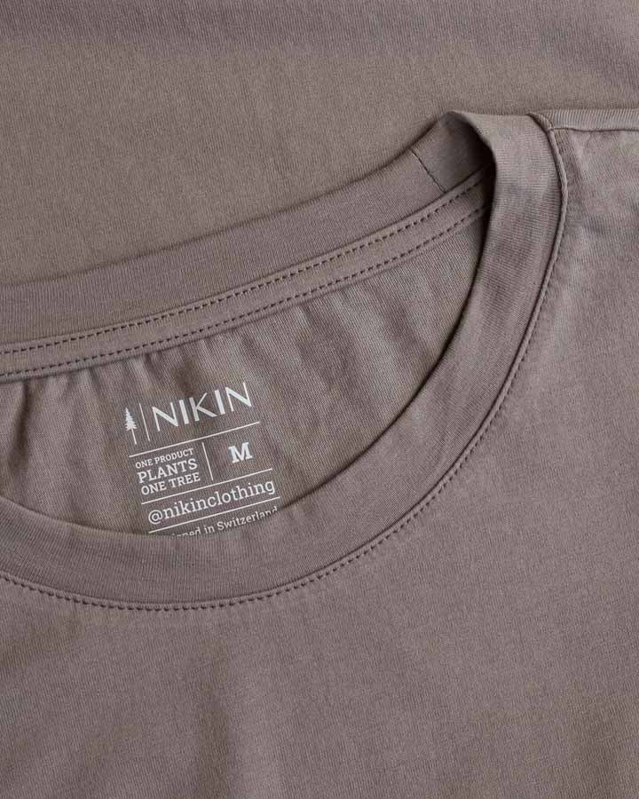 NIKIN TreeShirt Pocket Mono T-Shirt Ash Taupe recycelte Baumwolle