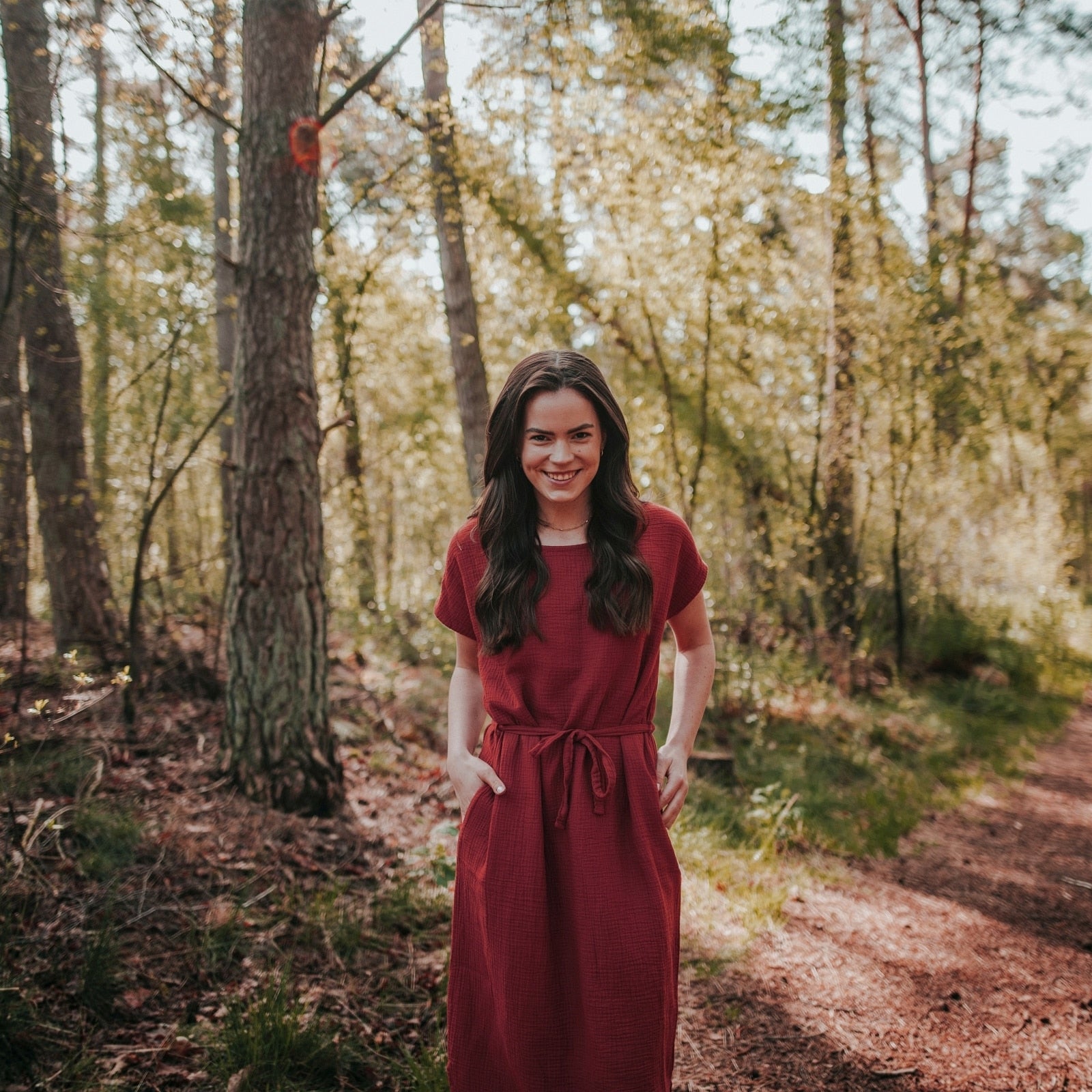 NORDLICHT Elin Musselin Kleid Bio-Baumwolle