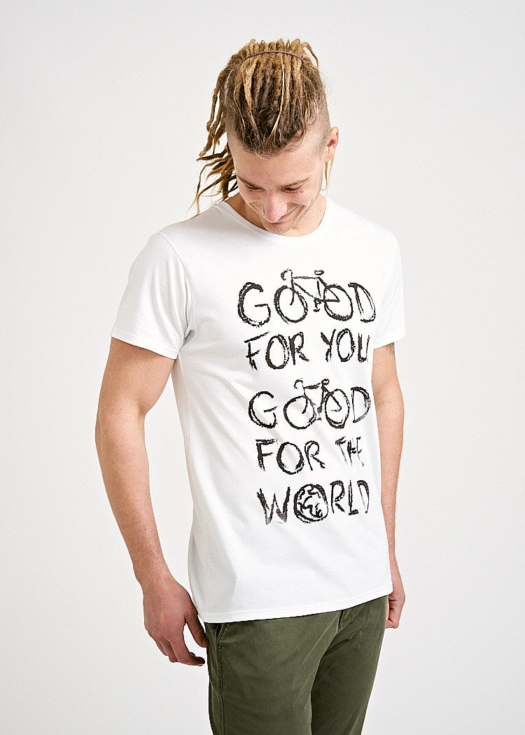 Wijld Good For The World WoodShirt T-Shirt Herren Print Bio