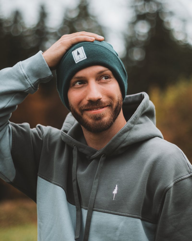 NIKIN Treeanie Classic Mütze Pine Green Baumwolle warm