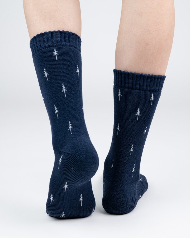 NIKIN TreeSocks Cosy Allover Socken Navy dicke Wintersocken