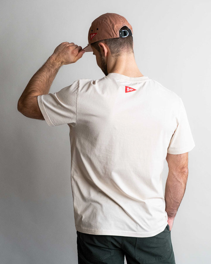 NIKIN TreeShirt Pocket Spatz T-Shirt Chalk Bio-Baumwolle