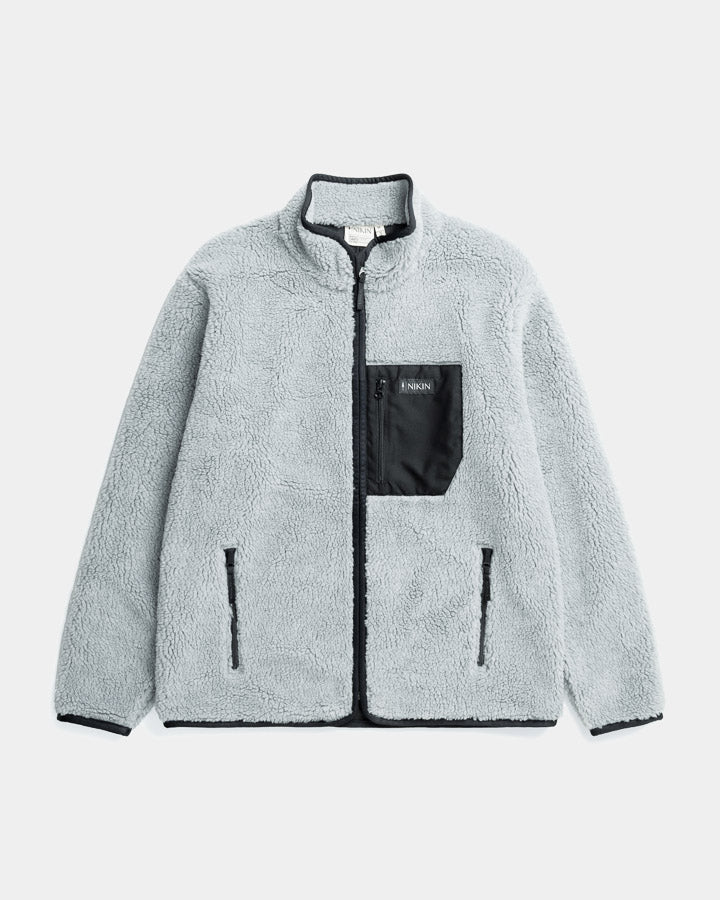 NIKIN TreeFleece Teddy Relaxed Jacket Teddyjacke Grey Mel