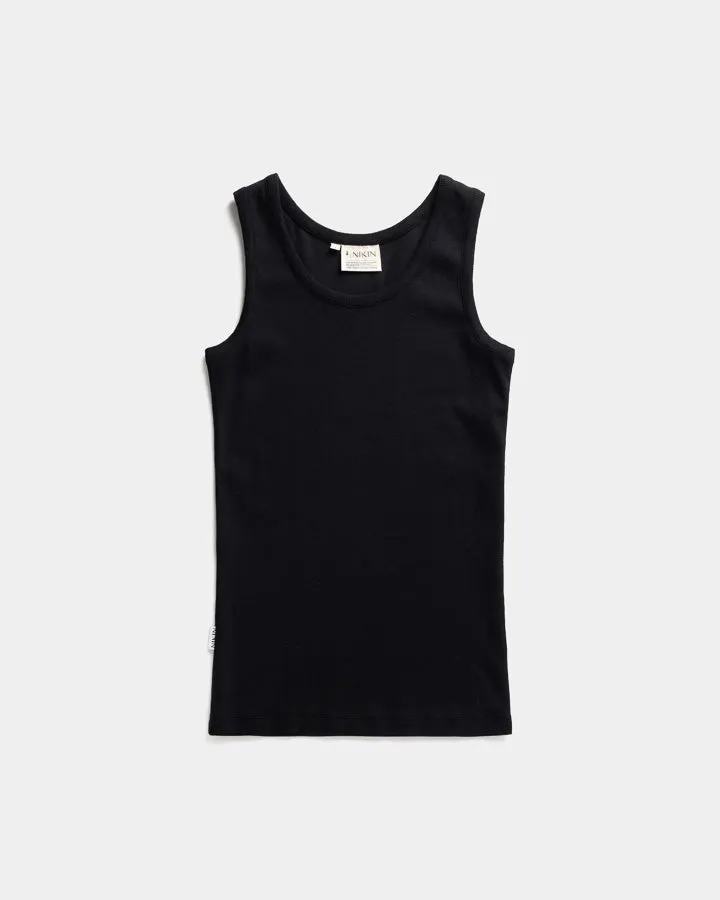 NIKIN TreeTop Women Top Schwarz Slim Fit Rib