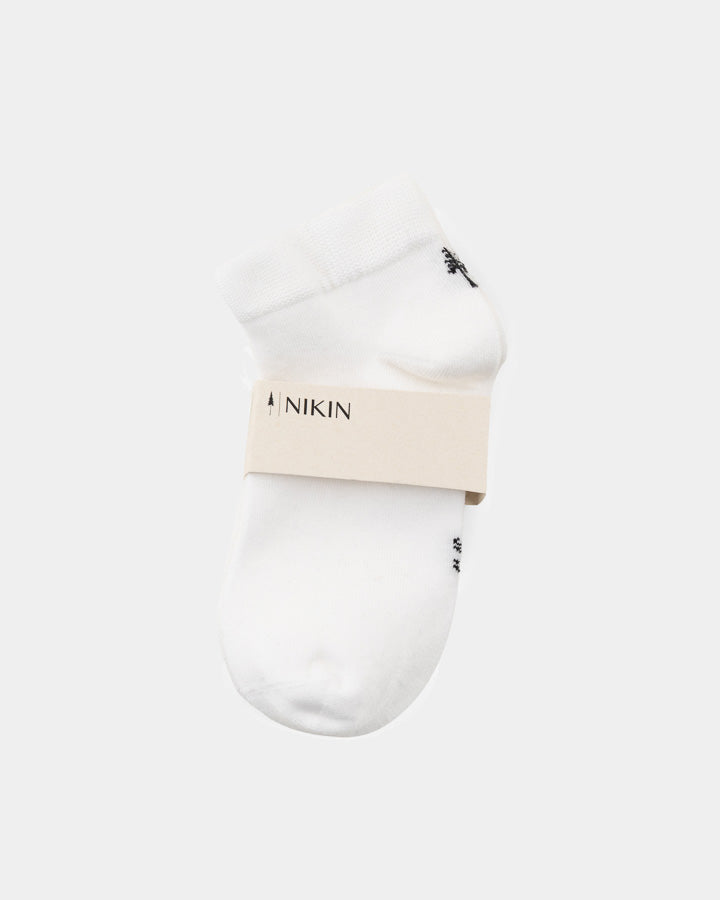 NIKIN TreeSocks Short Heel Sneakersocken Snow White