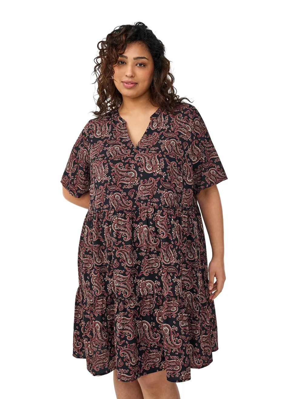Zizzi Dresses Kleid 50-52 V-Ausschnitt Polyester