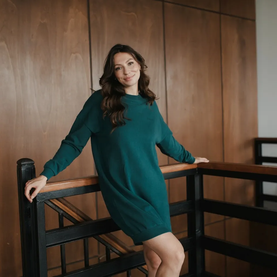 NORDLICHT Malin Sweat Kleid Bio-Baumwolle Lässig