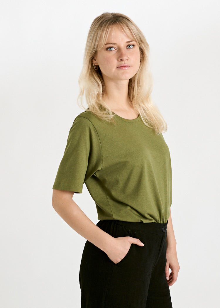 Wijld WoodShirt Tilda Sphagnum Damen Shirt Slim