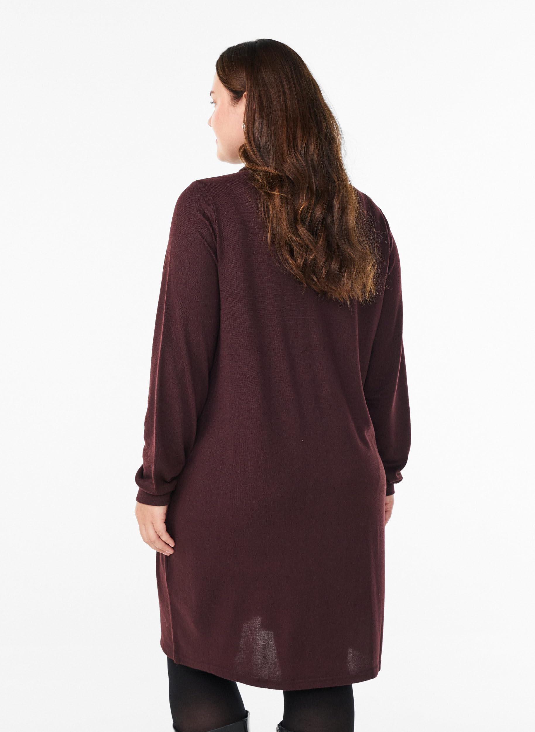 Zizzi Polokleid Langarm Knöpfe Große Größen 42-64