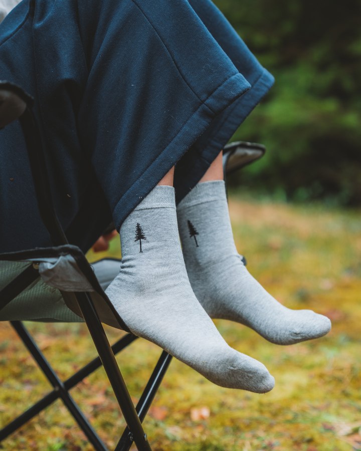 NIKIN TreeSocks Standard Single Bundle Socken Grau 2er atmungsaktiv