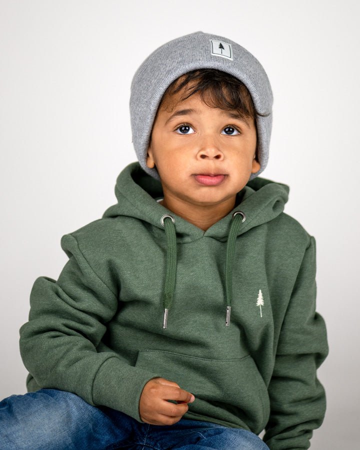 NIKIN Treeanie Classic Kids Mütze Light Grey Mel Baumwolle