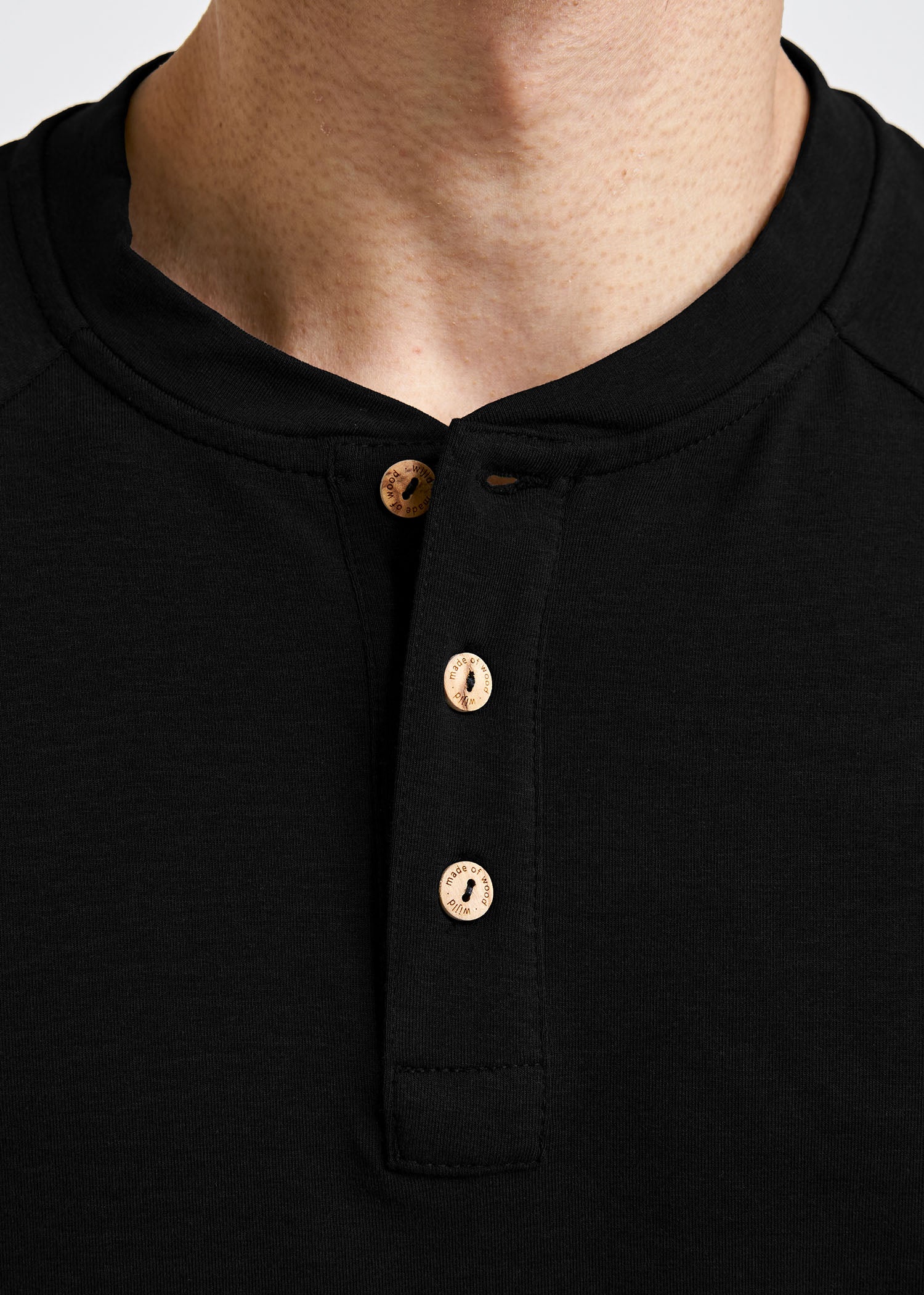 Wijld Fritz Black Herren Langarmshirt Elasthan