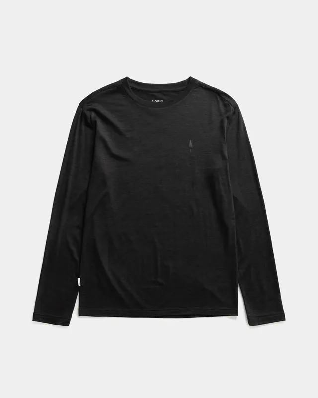 NIKIN TreeShirt Longsleeve Wool Slim Anthrazit Mel