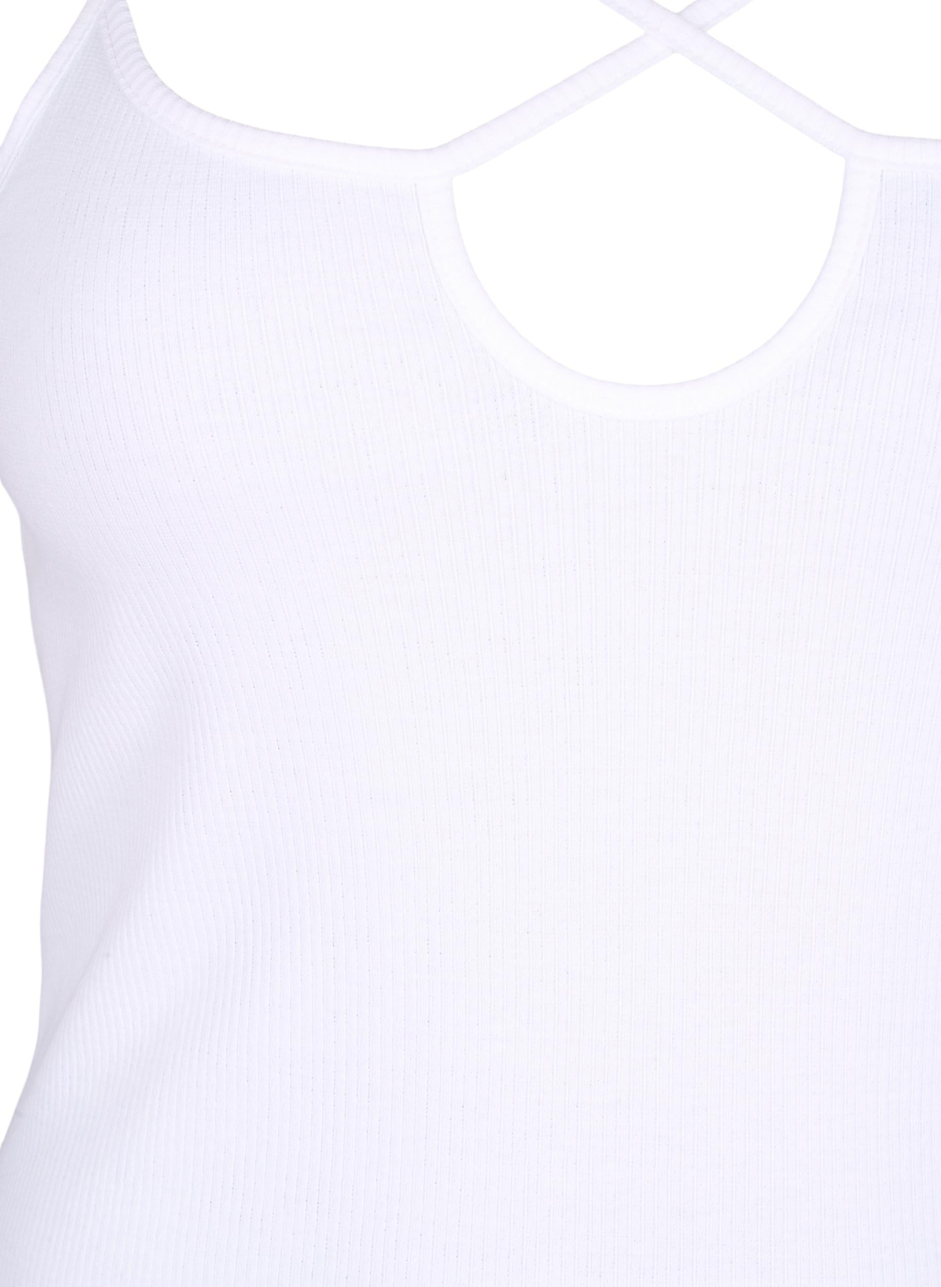 Zizzi Singlet Top Rib Top Große Größen Bio-Baumwolle