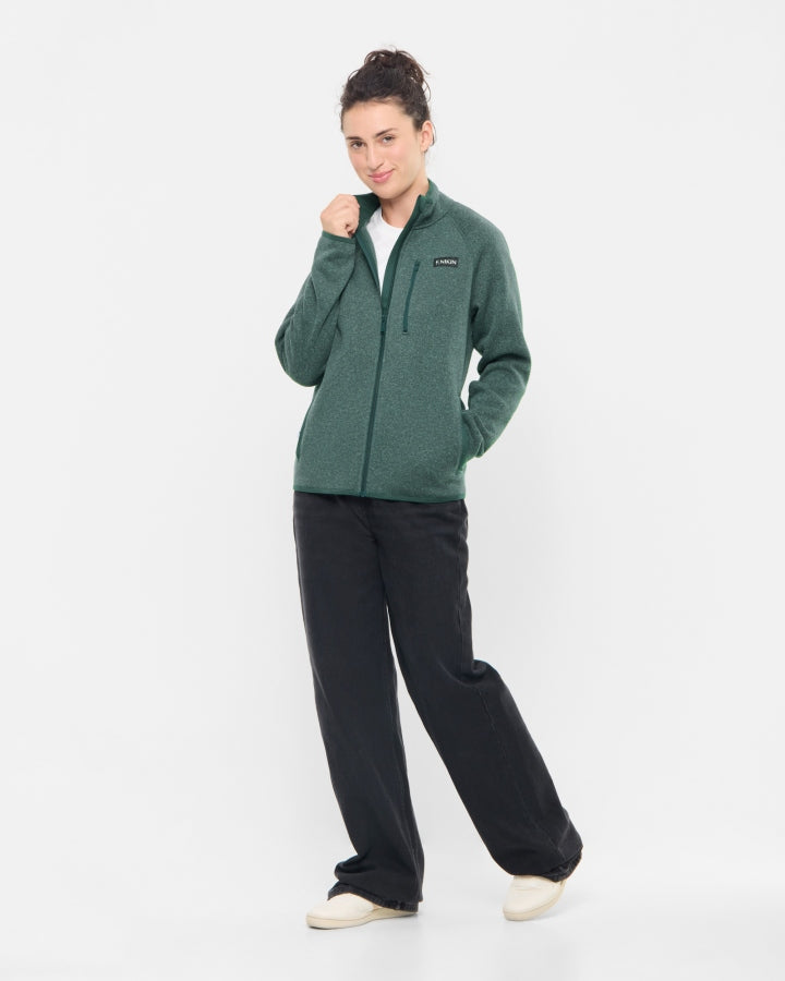 NIKIN TreeJacket Knitted Fleece Jacke Juniper Recycelt