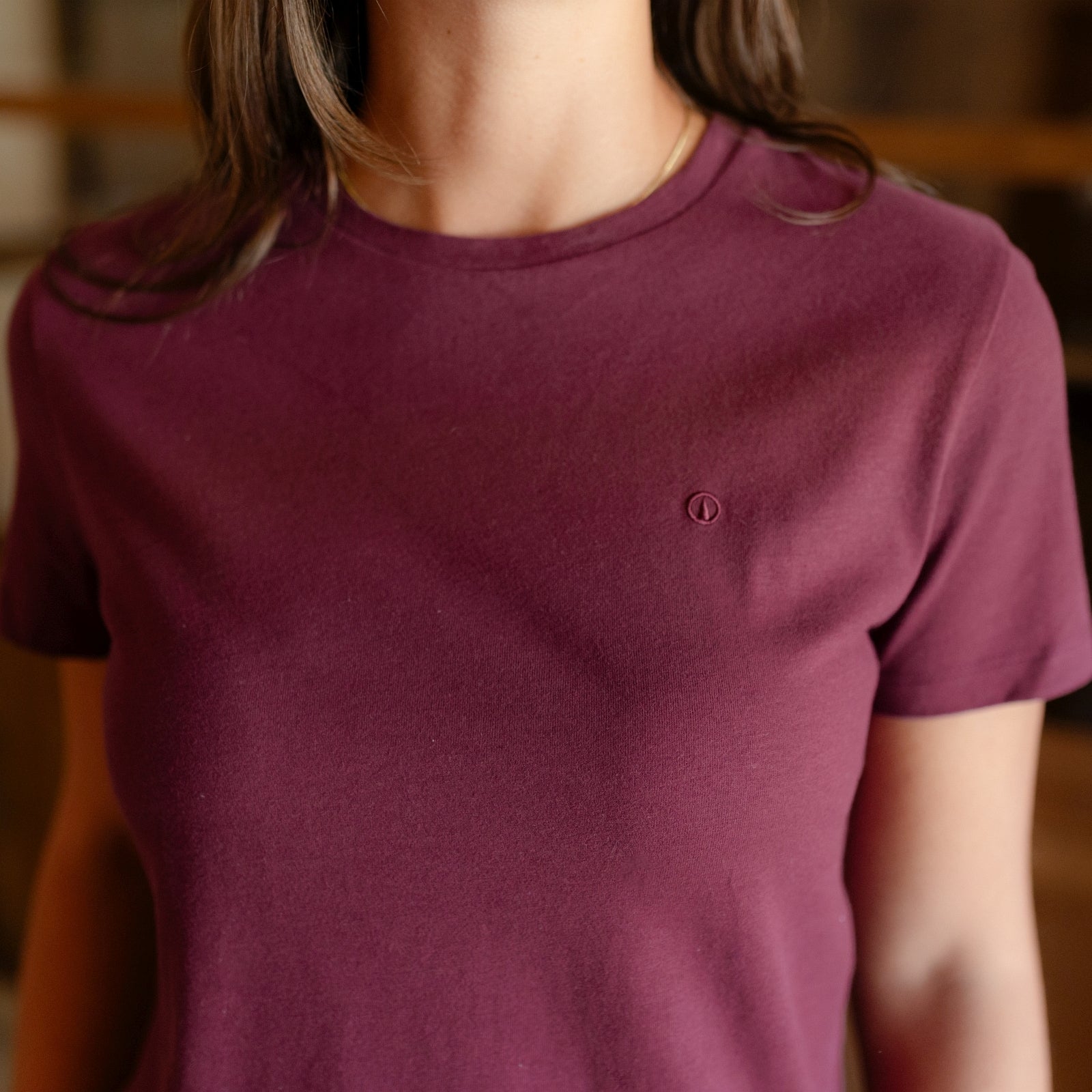 NORDLICHT Alva T-Shirt Rundhals Cherry Recycling