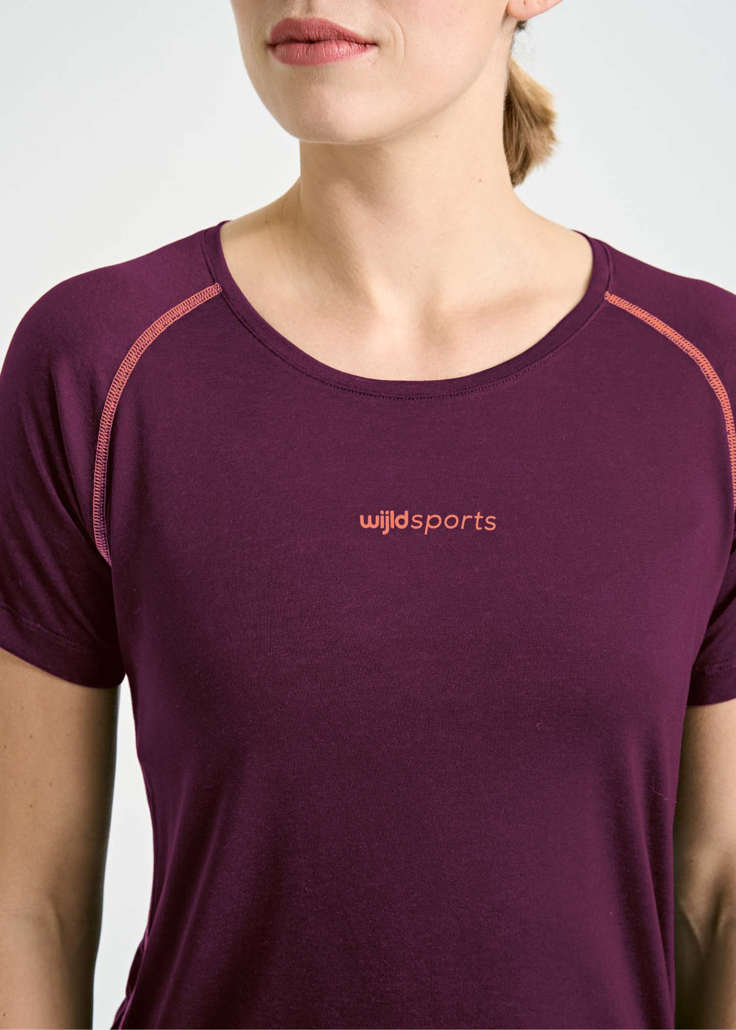 Wijld Fanny Purple Coral Damen Sportshirt Lyocell