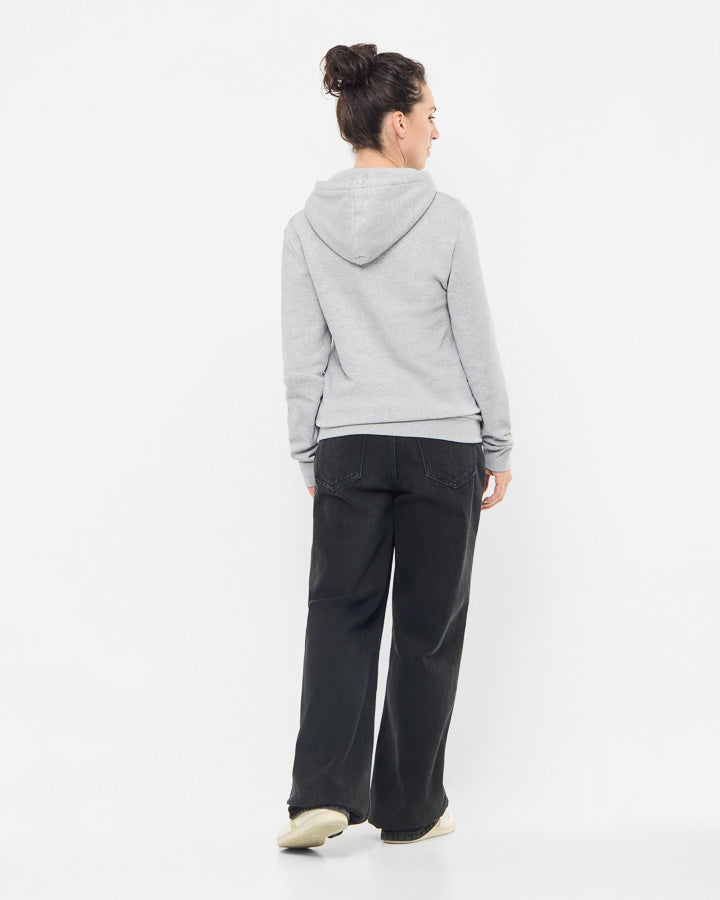 NIKIN TreeHoodie Grey Mel Hoodie Bio-Baumwolle Grau