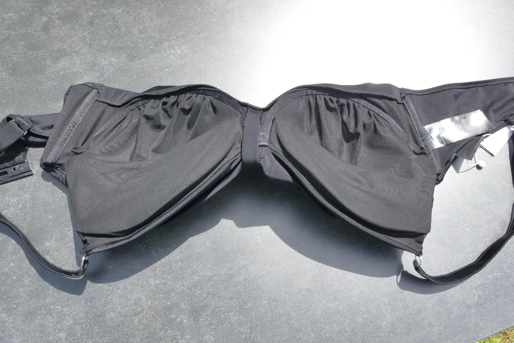 Swim by Zizzi Bikini-BH Bügel Drapierung Gr 42 Schwarz