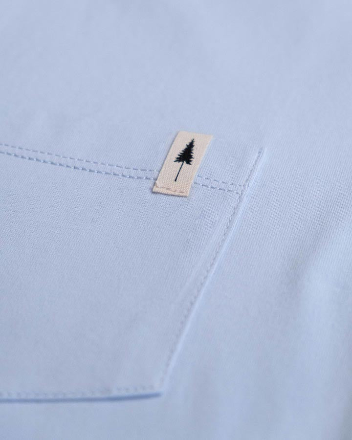 NIKIN TreeShirt Pocket Mono Relaxed T-Shirt Arctic Sky Damen