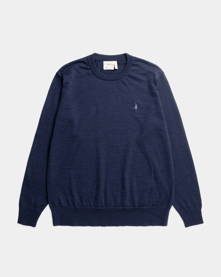 NIKIN TreePullover Merino Pullover Dark Navy Wolle