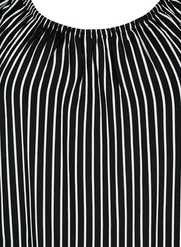 Zizzi Blouses Bluse Viskose Kurzarm Locker