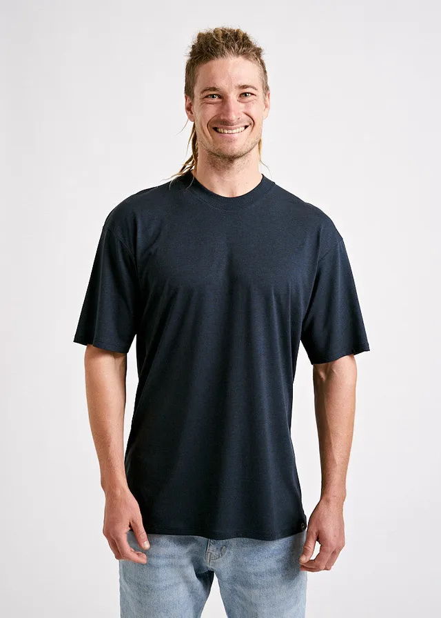 Wijld James Carbon Herren T-Shirt lockerer Schnitt