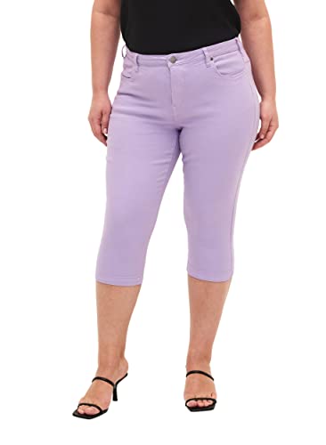 Zizzi Jeans Emily 3/4 Slim Fit Gr 56 Lavender