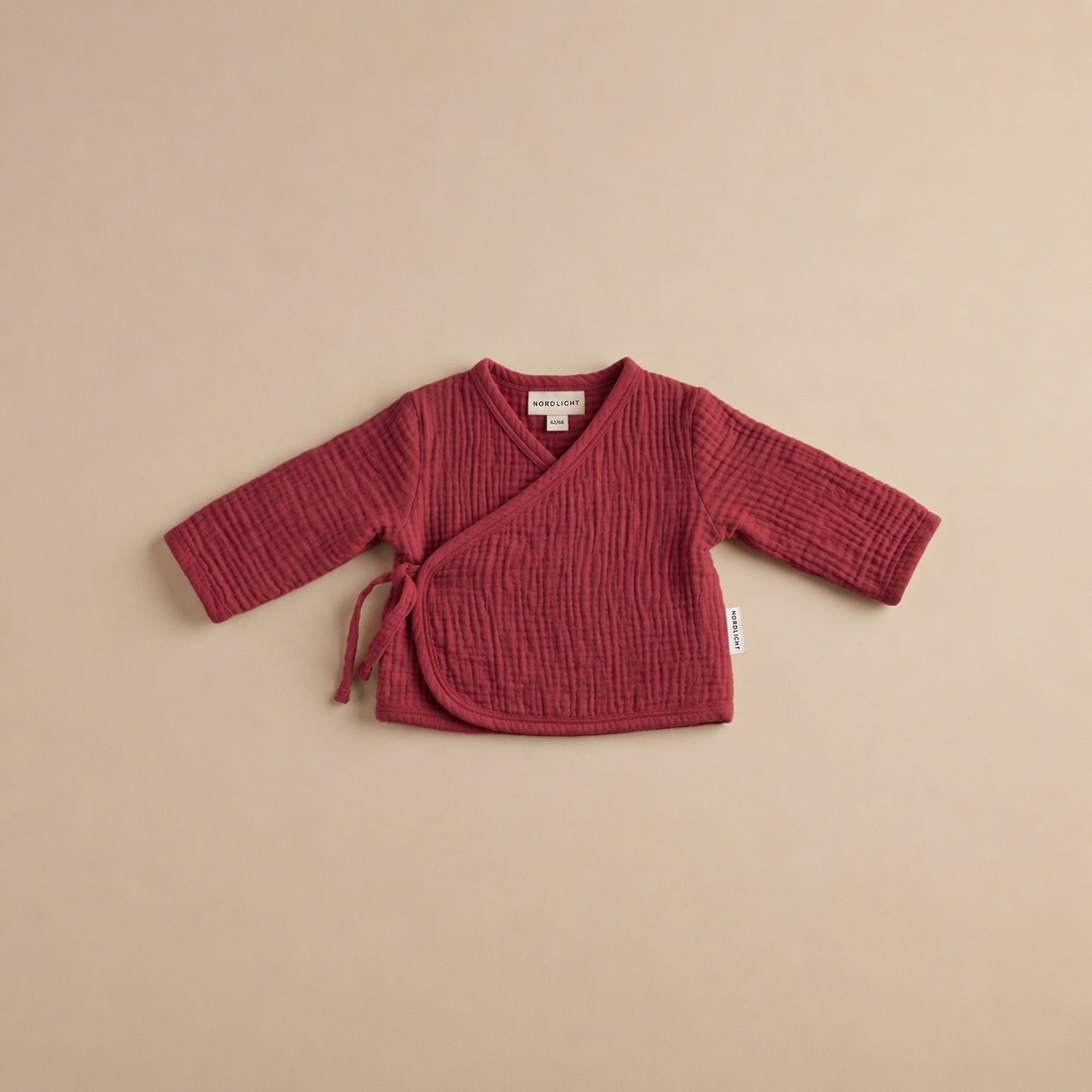 NORDLICHT Freda Kinder Wickeloberteil Rot Musselin