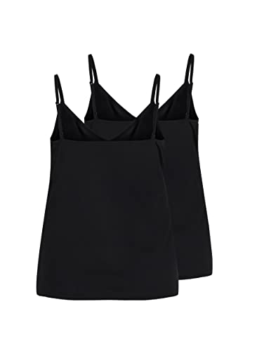 Zizzi 2er-Pack Top Baumwolle V-Ausschnitt Damen