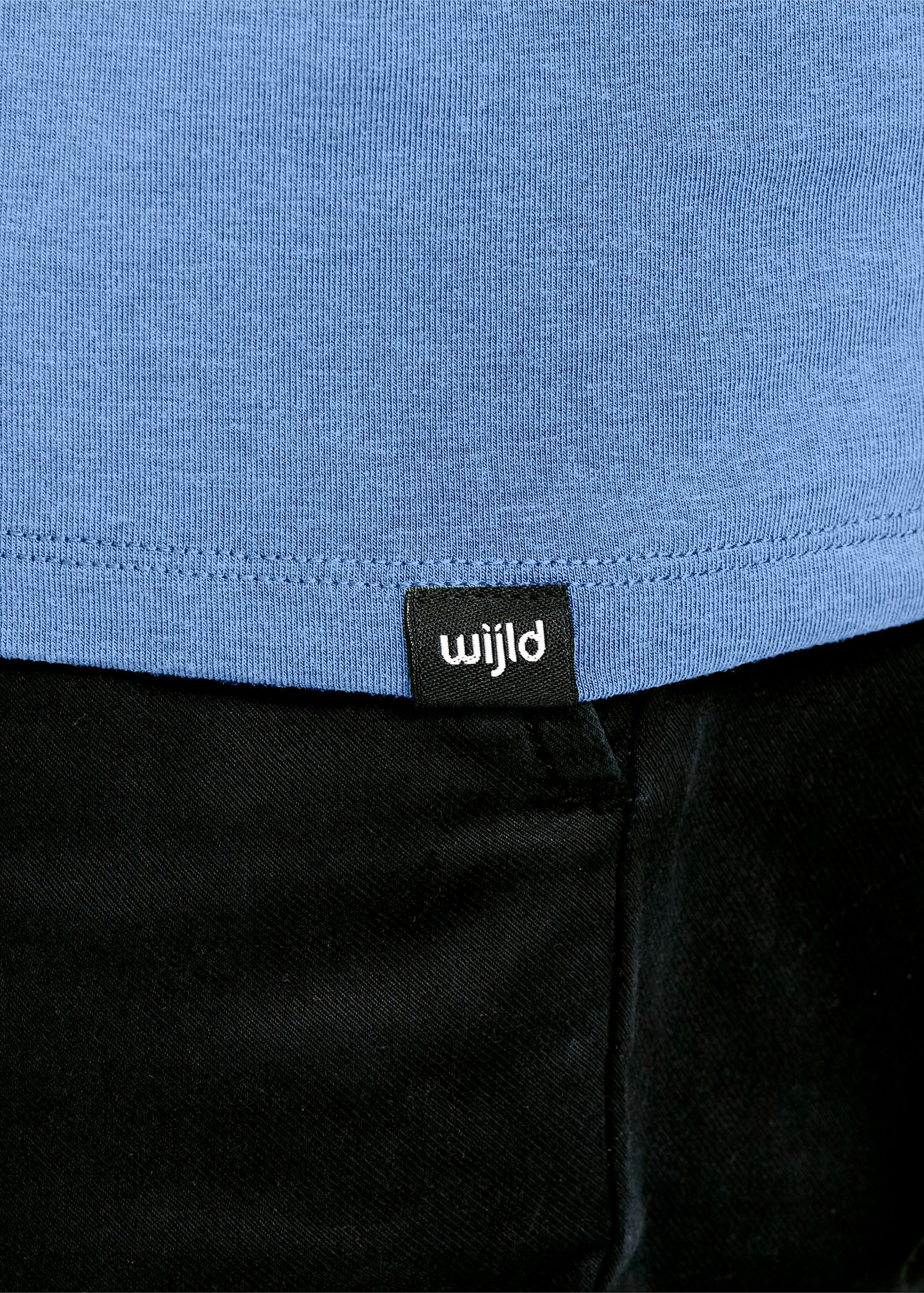 Wijld David Herren Langarmshirt Bijout Blue Slim