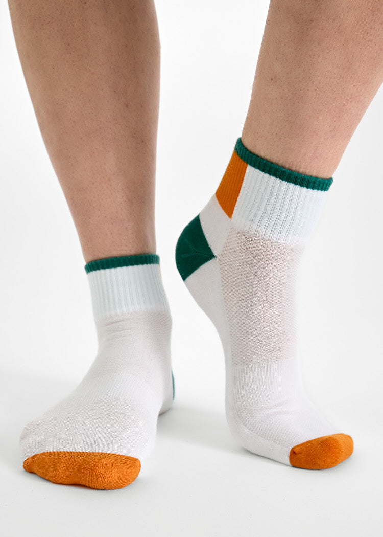 Wijld Charlie Sportsocken Orange Pepper Halbhoch Lyocell