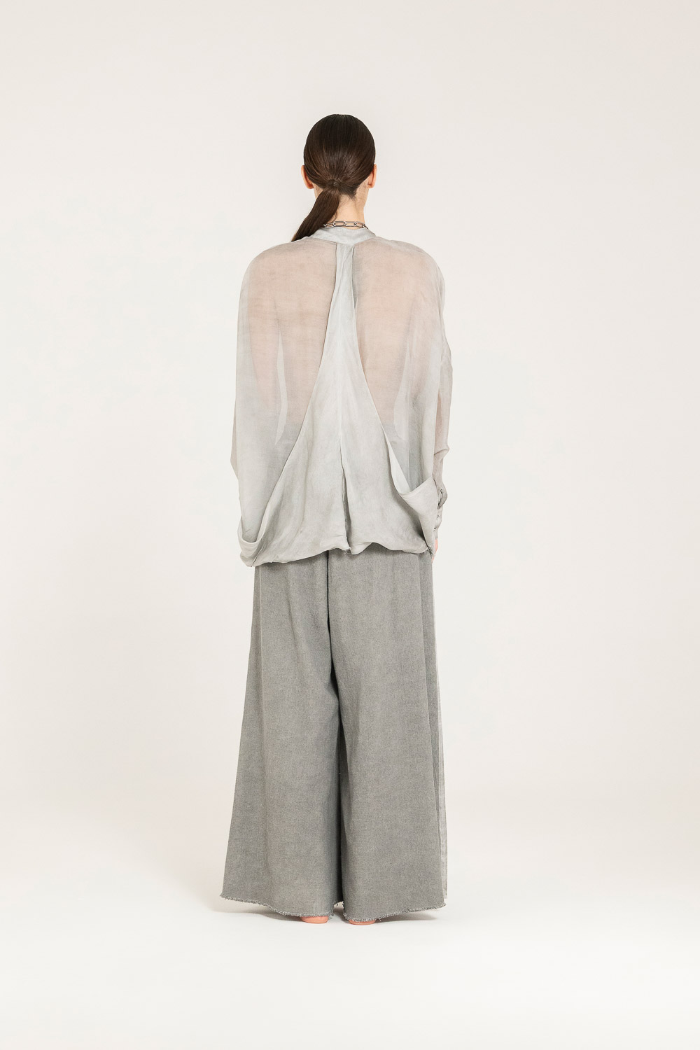 Sanctamuerte Camicie Boxy Bluse Viskose Weit Taschen