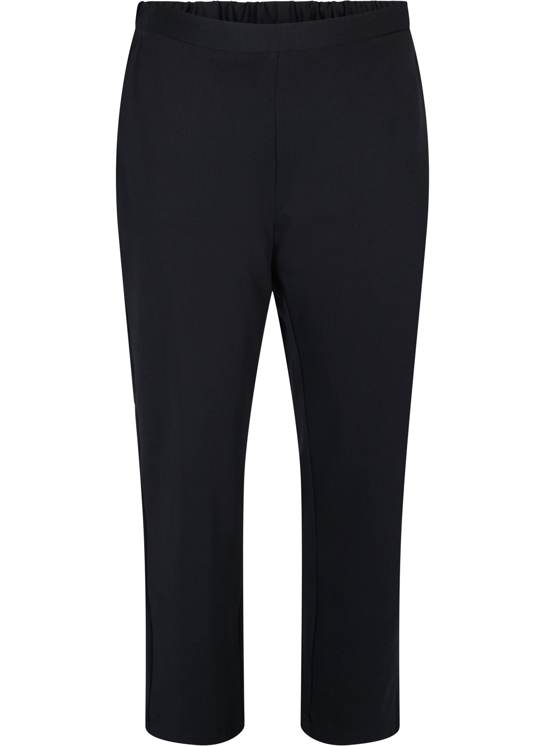 Zizzi Weite Hose Damen Schwarz Gr 50-52 mit Taschen